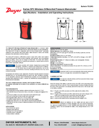 Thumbnail of document Manual - DP3 Differential Pressure Module